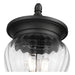 Z-Lite Davina Outdoor Post Mounted Fixture Black 3 Light 5016PHMR-5012P-BK | theLightShop