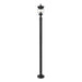 Z-Lite Davina Outdoor Post Mounted Fixture Black 3 Light 5016PHMR-5012P-BK | theLightShop