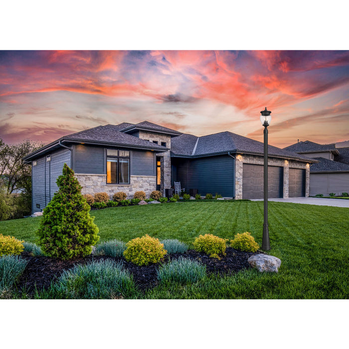 Z-Lite Davina Outdoor Post Mounted Fixture Black 3 Light 5016PHMR-519P-BK | theLightShop