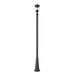 Z-Lite Davina Outdoor Post Mounted Fixture Black 3 Light 5016PHMR-519P-BK | theLightShop
