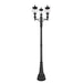 Z-Lite Davina Outdoor Post Mounted Fixture Black 3 Light 5016PHMR-3-564P-BK | theLightShop