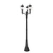 Z-Lite Davina Outdoor Post Mounted Fixture Black 3 Light 5016PHMR-3-564P-BK | theLightShop