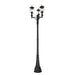 Z-Lite Davina Outdoor Post Mounted Fixture Black 3 Light 5016PHMR-3-564P-BK | theLightShop
