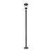 Z-Lite Davina Outdoor Post Mounted Fixture Black 3 Light 5016PHMR-567P-BK | theLightShop