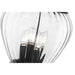 Z-Lite Davina Outdoor Post Mounted Fixture Black 3 Light 5016PHMR-567P-BK | theLightShop