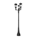 Z-Lite Davina Outdoor Post Mounted Fixture Black 4 Light 5016PHBR-3-564P-BK | theLightShop