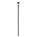 Z-Lite Davina Outdoor Post Mounted Fixture Black 4 Light 5016PHBR-5009P120-BK | theLightShop