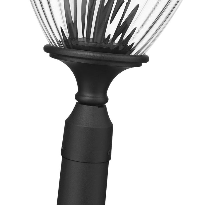 Z-Lite Davina Outdoor Post Mounted Fixture Black 4 Light 5016PHBR-5009P96-BK | theLightShop