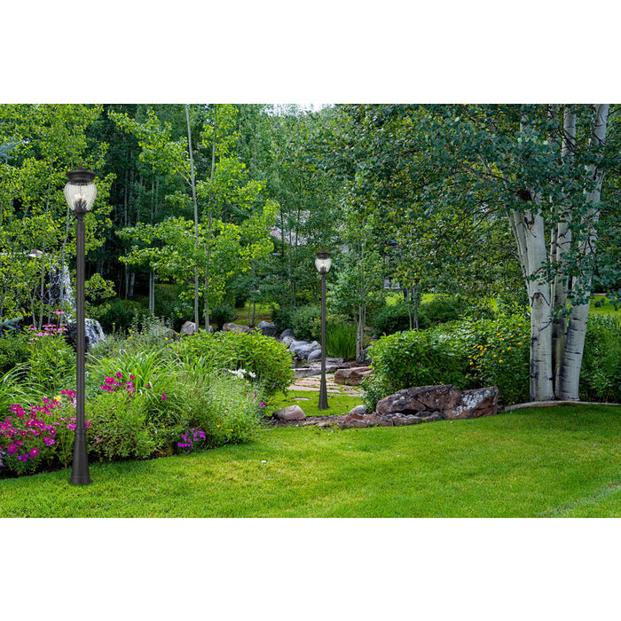 Z-Lite Davina Outdoor Post Mounted Fixture Black 4 Light 5016PHBR-519P-BK | theLightShop