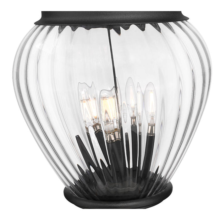 Z-Lite Davina Outdoor Post Mounted Fixture Black 4 Light 5016PHBR-564P-BK | theLightShop