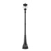 Z-Lite Davina Outdoor Post Mounted Fixture Black 4 Light 5016PHBR-564P-BK | theLightShop