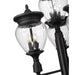 Z-Lite Davina Outdoor Post Mounted Fixture Black 4 Light 5016PHBR-4-564P-BK | theLightShop