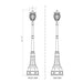 Z-Lite Davina Outdoor Post Mounted Fixture Black 4 Light 5016PHBR-564P-BK | theLightShop