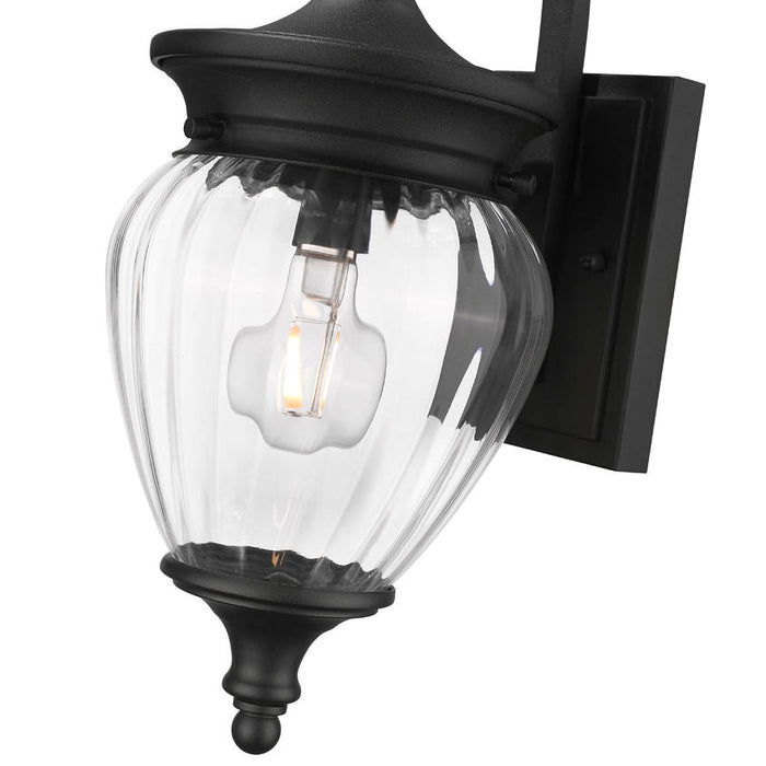 Z-Lite Davina Outdoor Wall Sconce Black 1 Light 5016S-BK | theLightShop