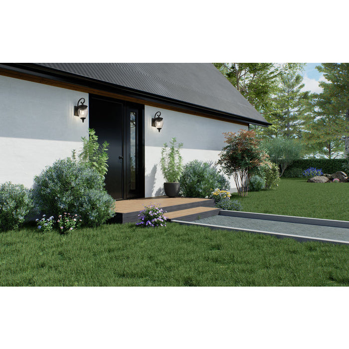 Z-Lite Davina Outdoor Wall Sconce Black 1 Light 5016S-BK | theLightShop