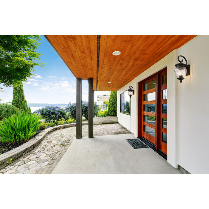 Z-Lite Davina Outdoor Wall Sconce Black 3 Light 5016M-BK | theLightShop