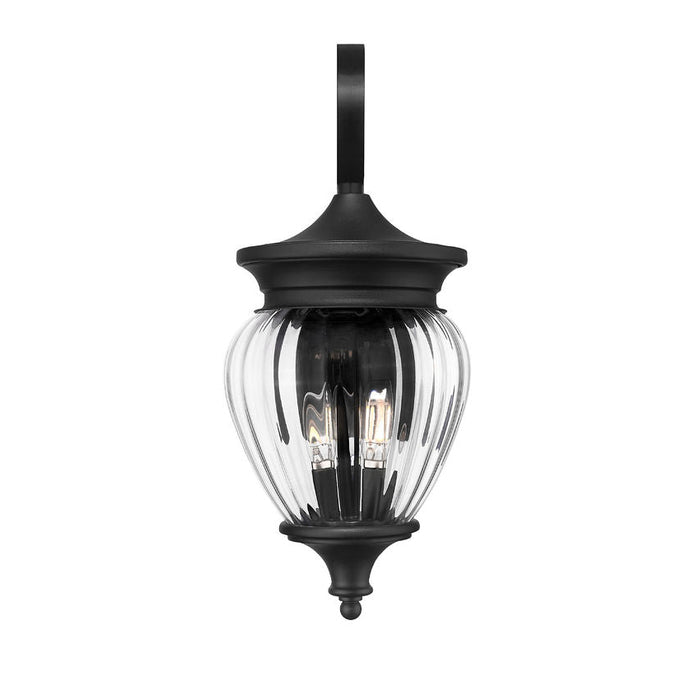 Z-Lite Davina Outdoor Wall Sconce Black 3 Light 5016M-BK | theLightShop