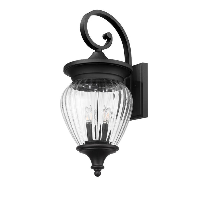 Z-Lite Davina Outdoor Wall Sconce Black 4 Light 5016B-BK | theLightShop