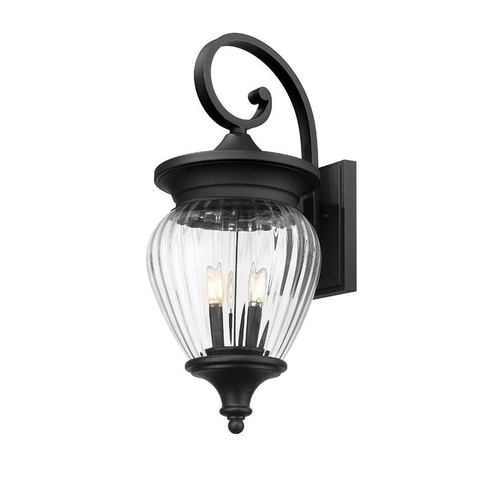 Z-Lite Davina Outdoor Wall Sconce Black 4 Light 5016B-BK | theLightShop