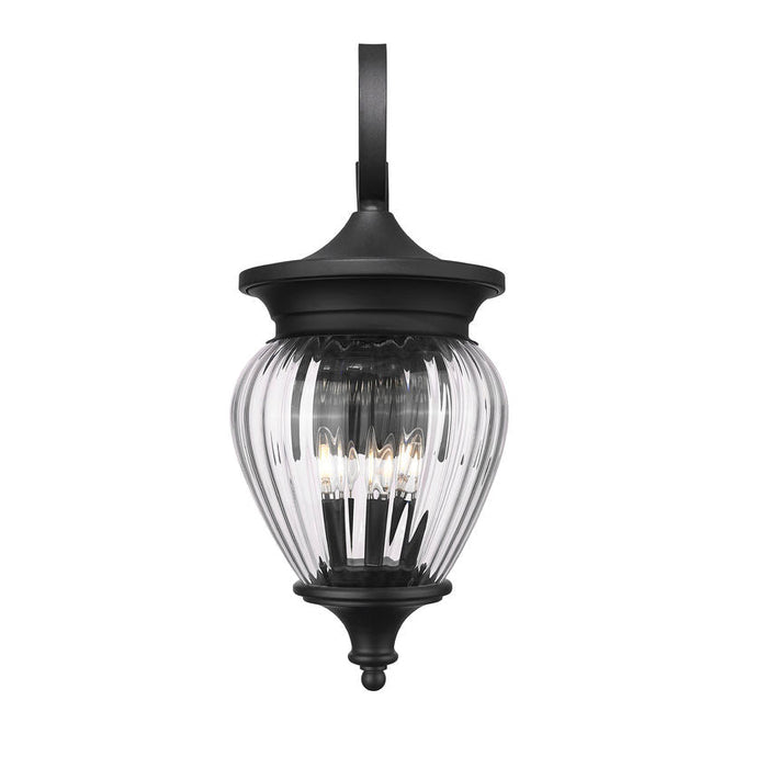 Z-Lite Davina Outdoor Wall Sconce Black 4 Light 5016B-BK | theLightShop