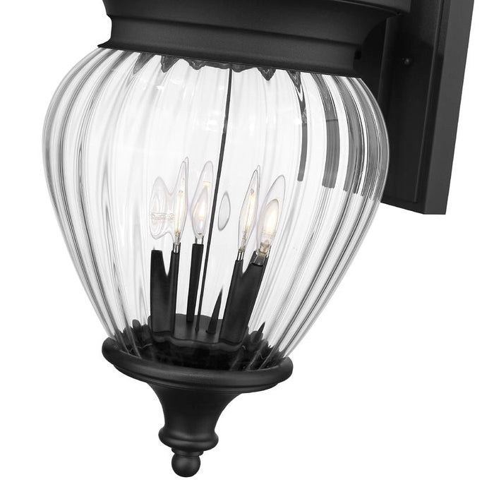 Z-Lite Davina Outdoor Wall Sconce Black 4 Light 5016B-BK | theLightShop