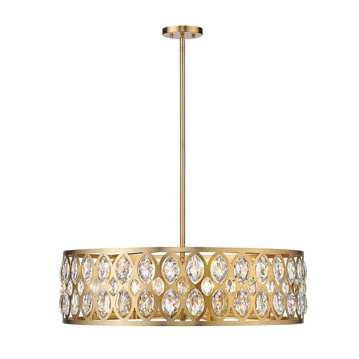 Z-Lite Dealey Heirloom Brass Chandelier 6010-30HB | theLightShop