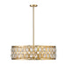 Z-Lite Dealey Heirloom Brass Chandelier 6010-30HB | theLightShop