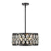 Z-Lite Dealey Matte Black Chandelier 6010-20MB | theLightShop