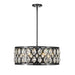 Z-Lite Dealey Matte Black Chandelier 6010-24MB | theLightShop