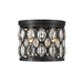 Z-Lite Dealey Matte Black Flushmount 6010F12MB | theLightShop
