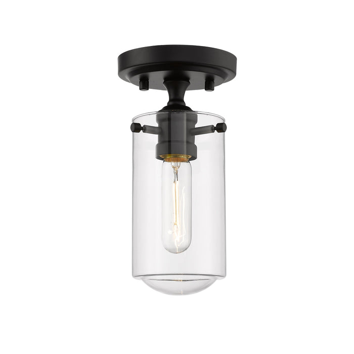 Z-Lite Delaney Matte Black Flushmount 471F1-MB | theLightShop