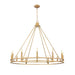Z-Lite Dennison 12 Light Chandelier - Signature Brass