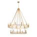 Z-Lite Dennison 20 Light Chandelier - Signature Brass