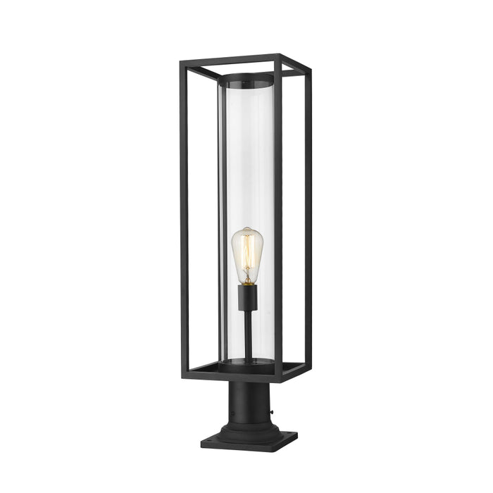 Z-Lite Dunbroch Black Outdoor Pier Mounted Fixture 584PHBR-533PM-BK | theLightShop