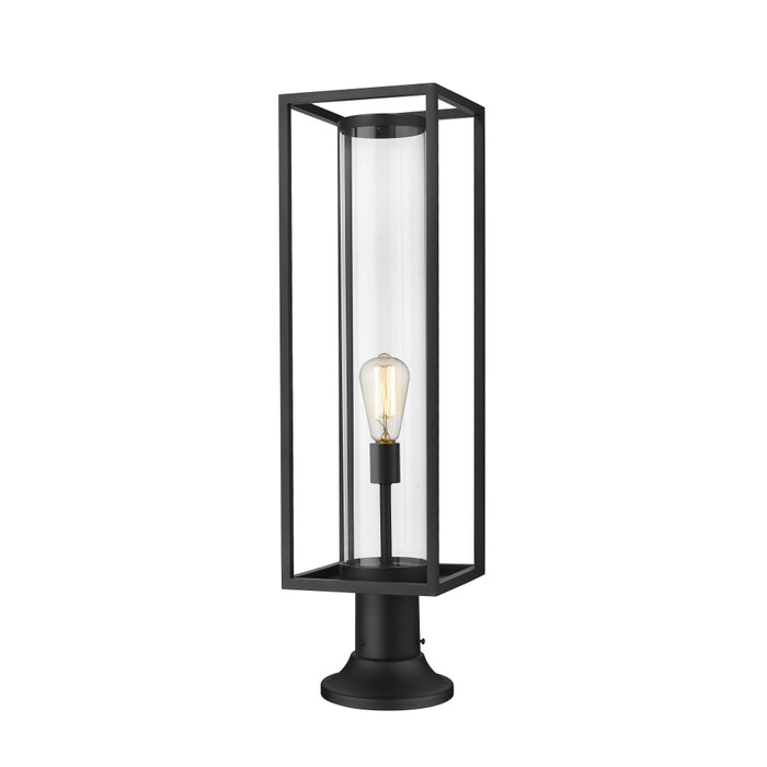 Z-Lite Dunbroch Black Outdoor Pier Mounted Fixture 584PHBR-553PM-BK | theLightShop