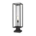Z-Lite Dunbroch Black Outdoor Pier Mounted Fixture 584PHBS-SQPM-BK | theLightShop