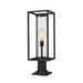 Z-Lite Dunbroch Black Outdoor Pier Mounted Fixture 584PHMR-533PM-BK | theLightShop