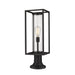 Z-Lite Dunbroch Black Outdoor Pier Mounted Fixture 584PHMR-553PM-BK | theLightShop