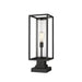 Z-Lite Dunbroch Black Outdoor Pier Mounted Fixture 584PHMS-SQPM-BK | theLightShop