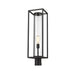 Z-Lite Dunbroch Black Outdoor Post Mount Fixture 584PHBR-BK | theLightShop
