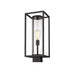 Z-Lite Dunbroch Black Outdoor Post Mount Fixture 584PHMS-BK | theLightShop