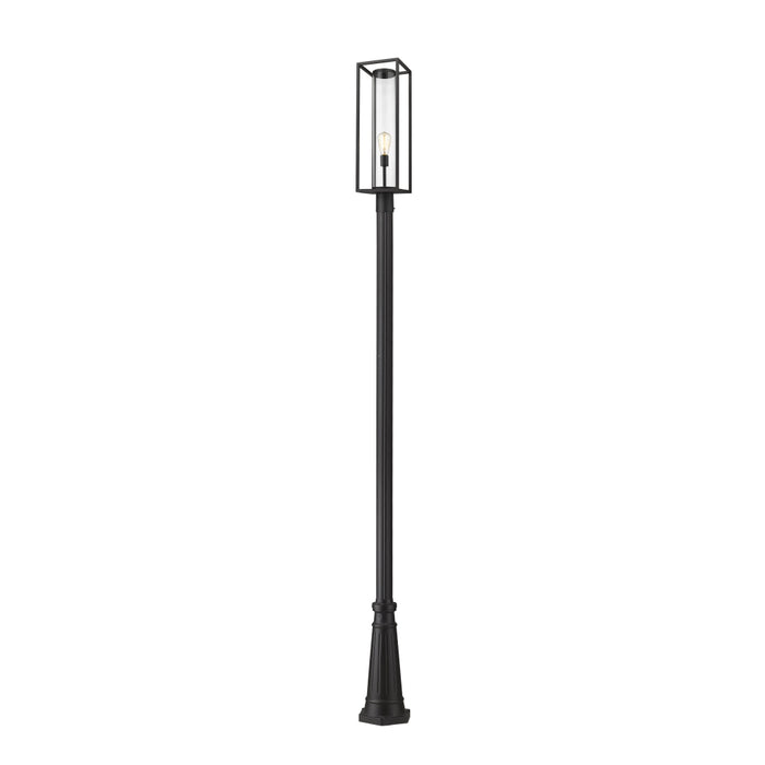 Z-Lite Dunbroch Black Outdoor Post Mounted Fixture 584PHBR-519P-BK | theLightShop