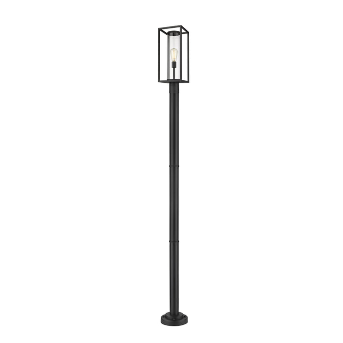 Z-Lite Dunbroch Black Outdoor Post Mounted Fixture 584PHBR-567P-BK | theLightShop