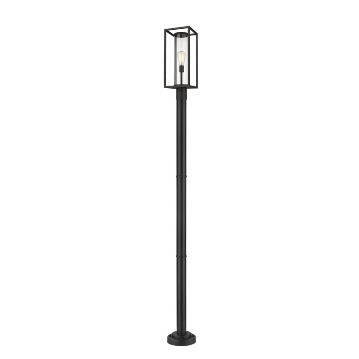 Z-Lite Dunbroch Black Outdoor Post Mounted Fixture 584PHMR-567P-BK | theLightShop