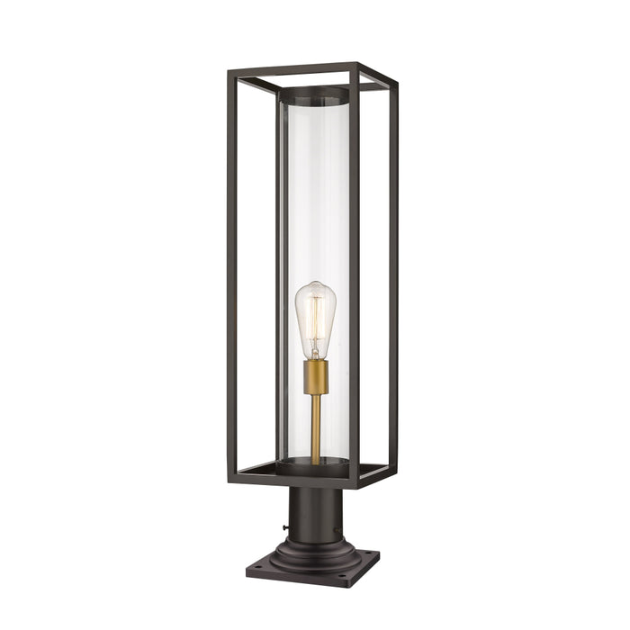 Z-Lite Dunbroch Deep Bronze Outdoor Brass Outdoor Pier Mounted Fixture 584PHBR-533PM-DBZ | theLightShop
