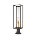 Z-Lite Dunbroch Deep Bronze Outdoor Brass Outdoor Pier Mounted Fixture 584PHBR-553PM-DBZ | theLightShop