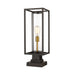 Z-Lite Dunbroch Deep Bronze Outdoor Brass Outdoor Pier Mounted Fixture 584PHMS-SQPM-DBZ | theLightShop