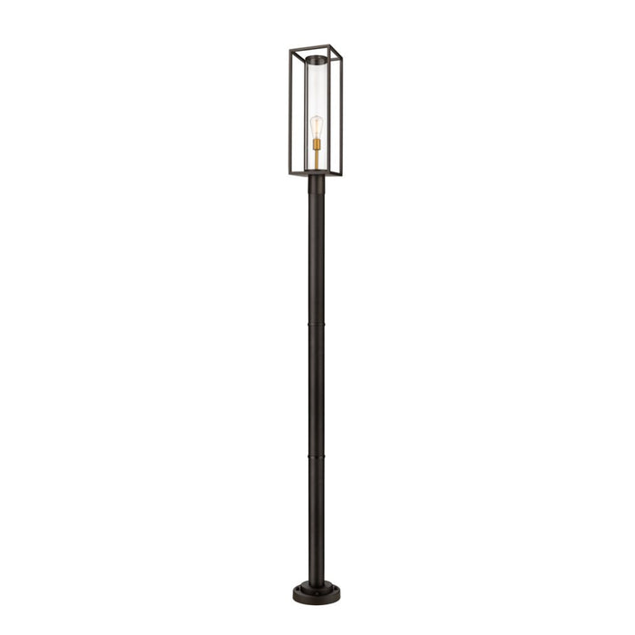 Z-Lite Dunbroch Deep Bronze Outdoor Brass Outdoor Post Mounted Fixture 584PHBR-567P-DBZ | theLightShop