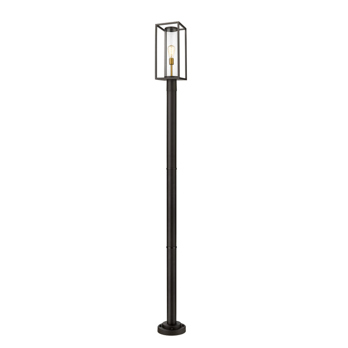 Z-Lite Dunbroch Deep Bronze Outdoor Brass Outdoor Post Mounted Fixture 584PHMR-567P-DBZ | theLightShop
