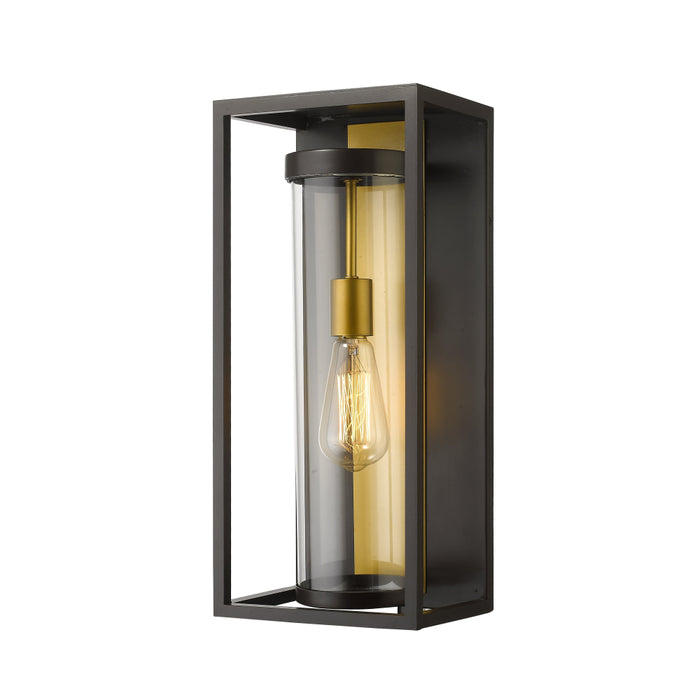 Z-Lite Dunbroch Deep Bronze Outdoor Brass Outdoor Wall Sconce 584M-DBZ-OBS | theLightShop
